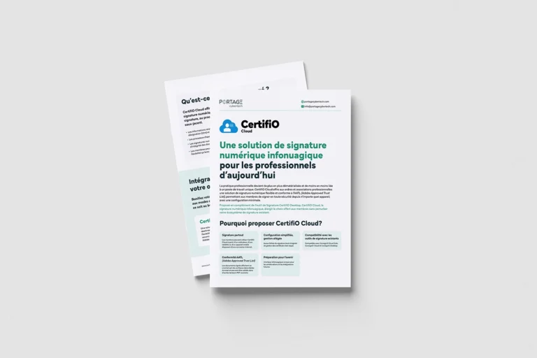 CertifiO Cloud -Comparaison des produits - Thumbnail Image French version