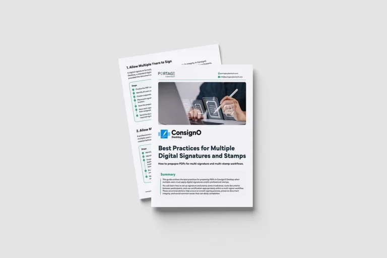ConsignO Desktop - Best Practices for Multiple Digital Signatures and Stamps thumbnail image