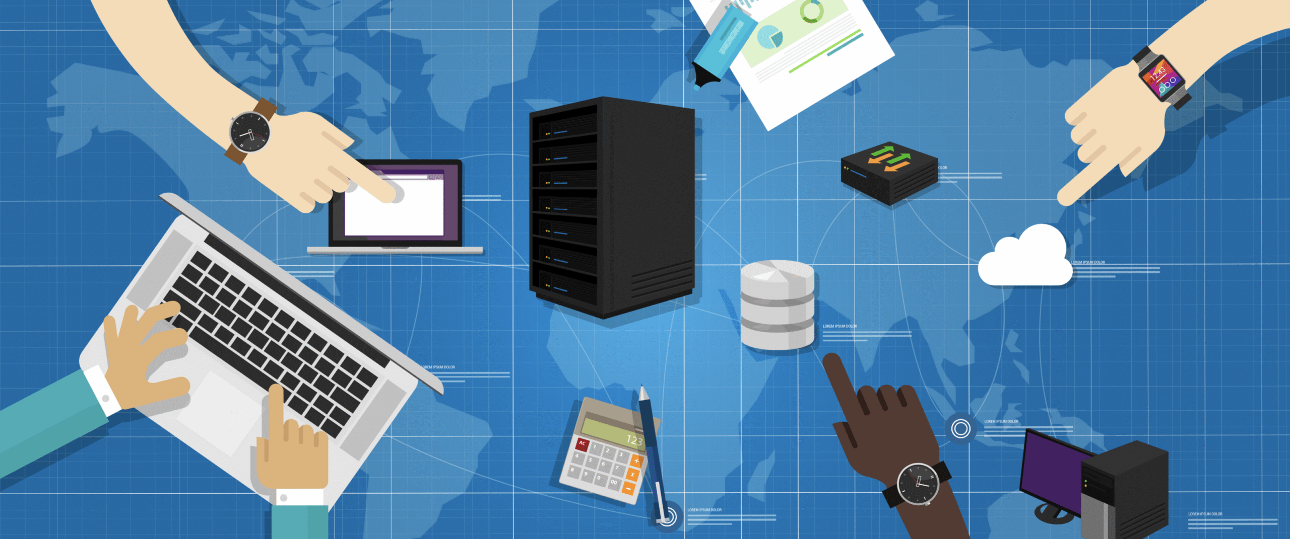 Image of an employee intranet