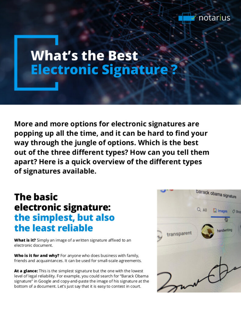 Best electronic signature