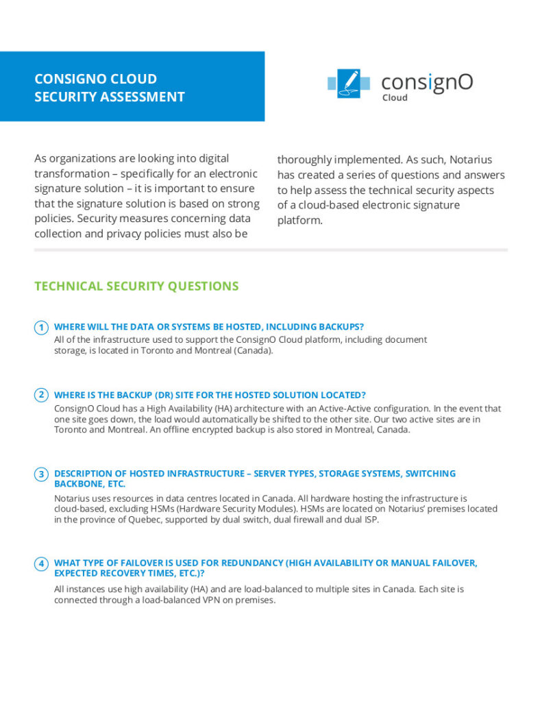Consigno cloud security assessment