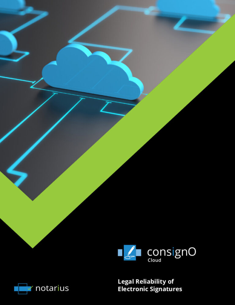 Legal reliability electronic signatures