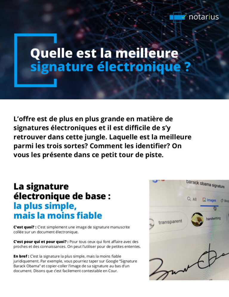 Meilleure signature electronique