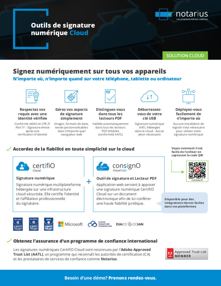 Outils signature cloud