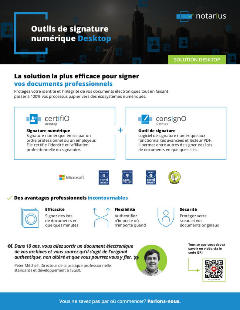 Outils signature desktop