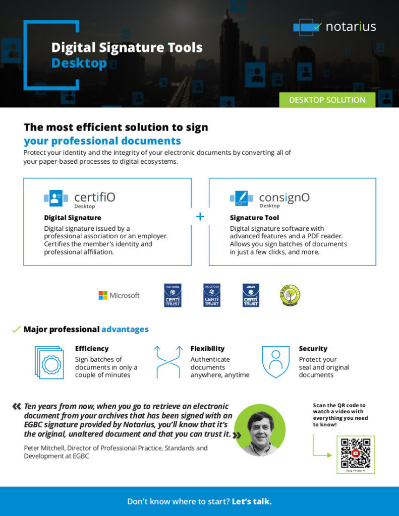 Signature tools desktop